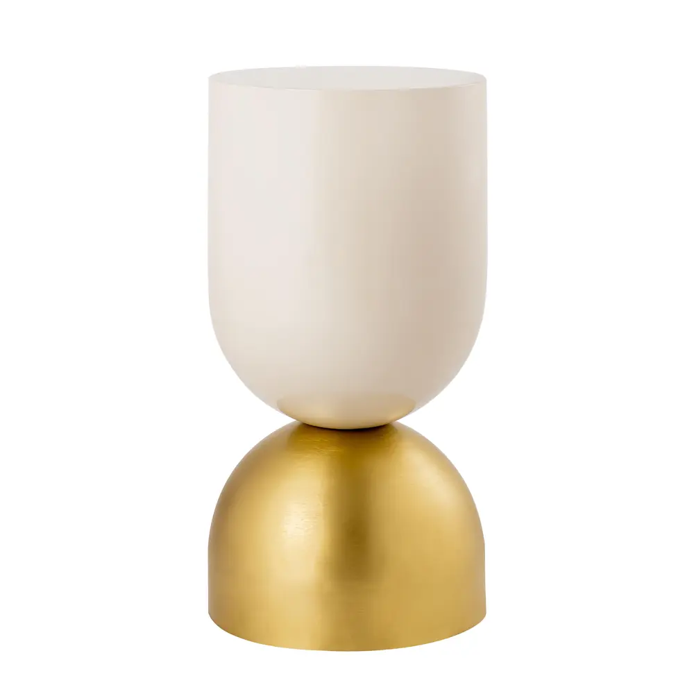 Pasargad Home Byzantine Calista Round Side Table, Gold/Ivory