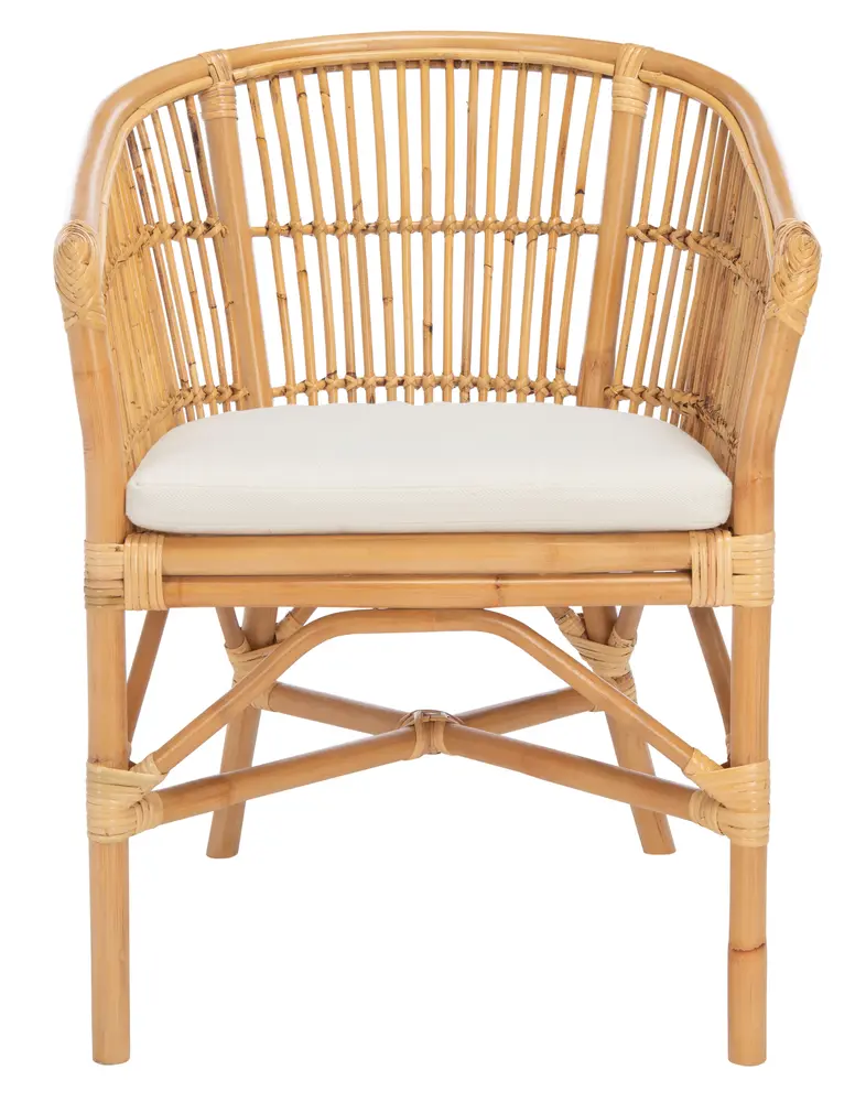 Olivia Rattan Accent Chair W/ Cushion