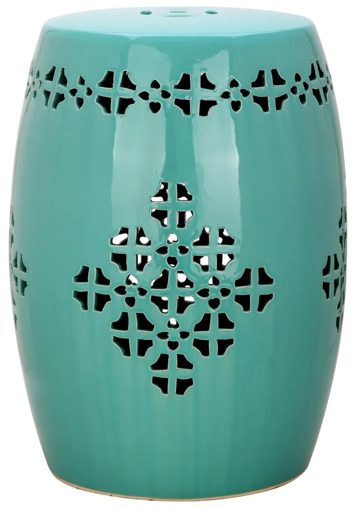 Quatrefoil Garden Stool