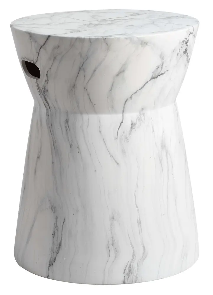 Balboa Marble Garden Stool