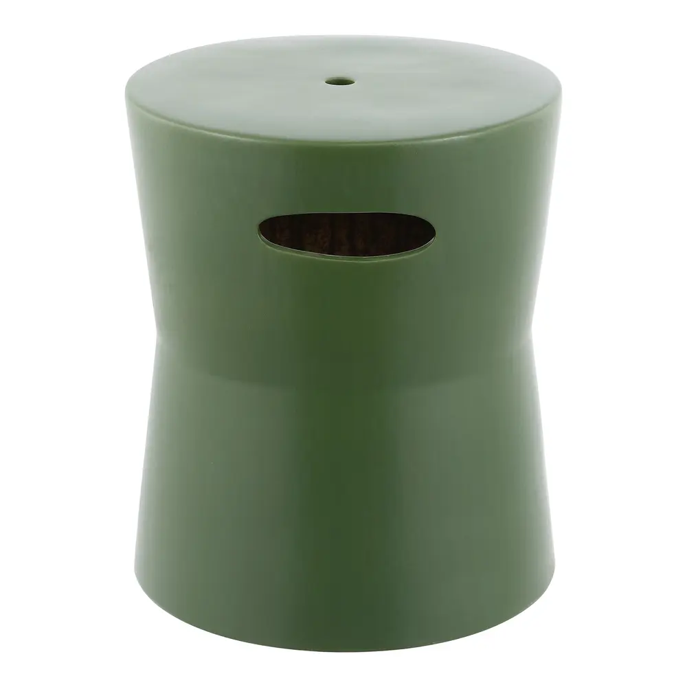Dijera, 16 Nch, Moss Green, Ceramic Garden Stool