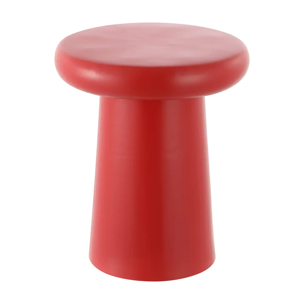 Noldita, 15.75 Inch, Bright Red, Ceramic Garden Stool
