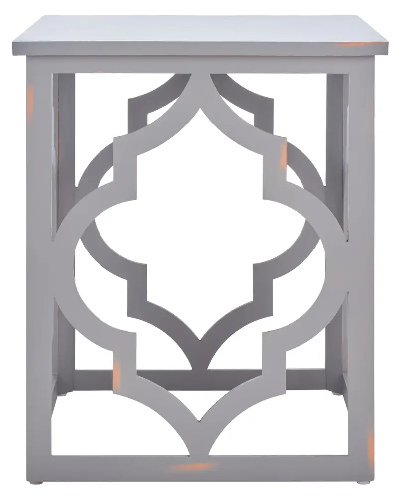 Milo Trellis Gold Leaf End Table