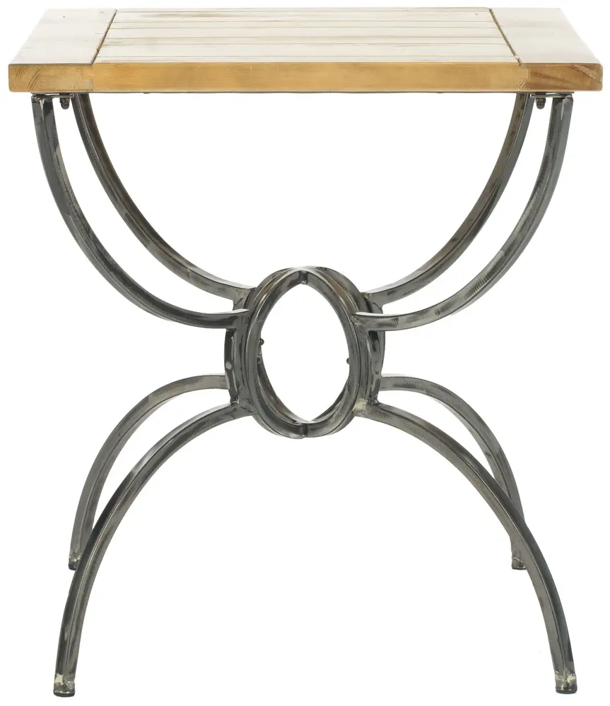 Alvin Wood Top End Table