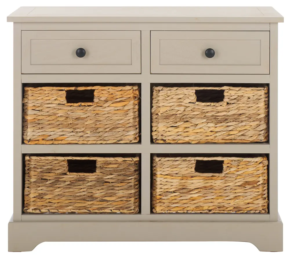 Herman Storage Unit W/ Wicker Baskets