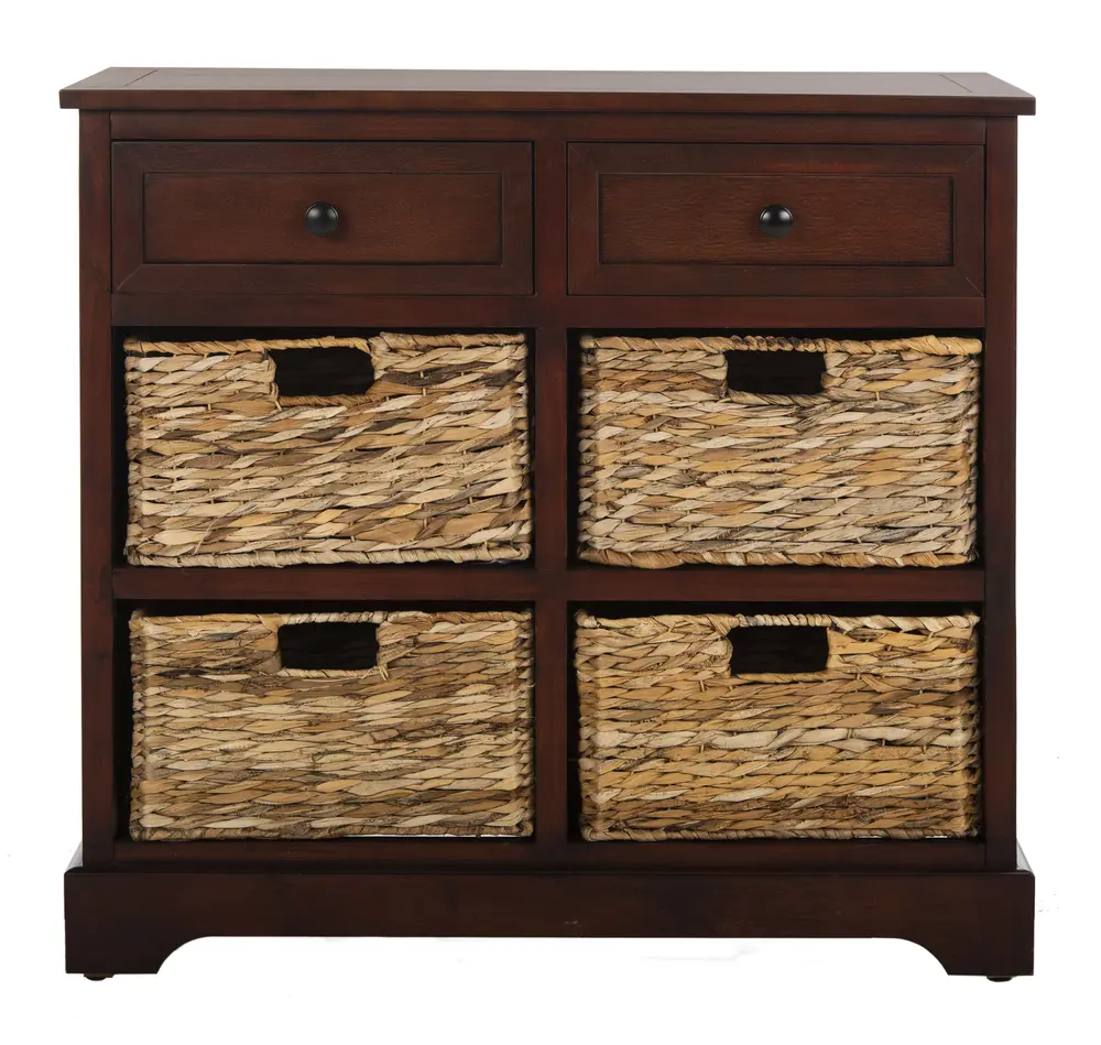 Herman Storage Unit W/ Wicker Baskets