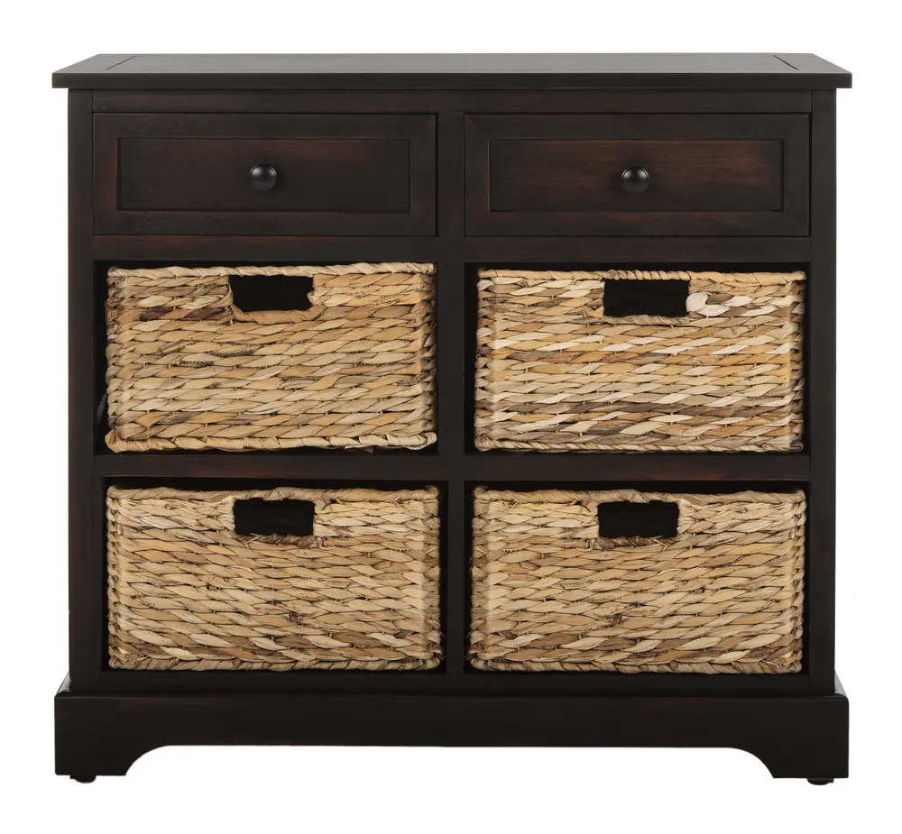 Herman Storage Unit W/ Wicker Baskets