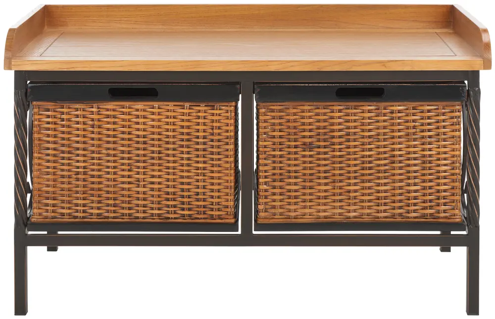 Noah 2 Drawer Wooden Storage Bench