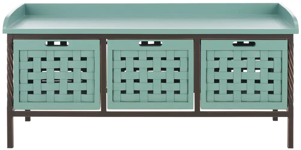 Isaac 3 Drawer Wooden Storage Bench