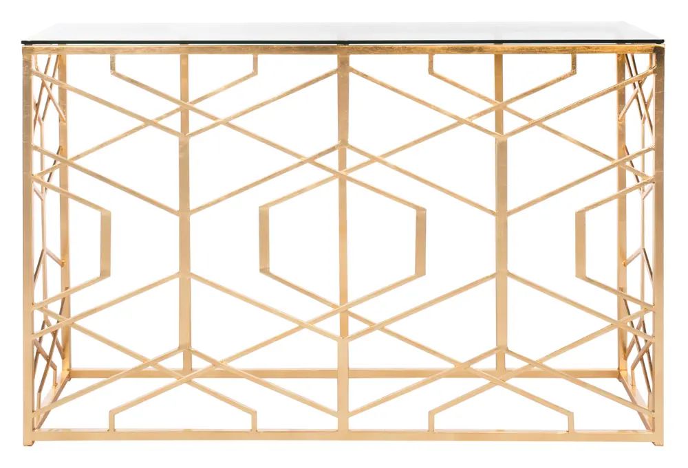 Sean Gold Leaf Console Table