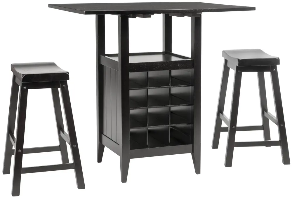 Casey 3 Pc Set Drop Leaf Pub Table