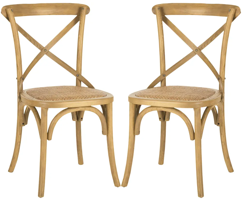 Franklin 18H X Back Farmhouse Chair (Set Of 2)