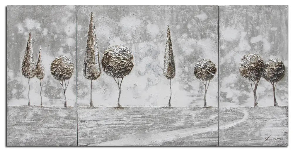 Tree Landscape 3 Pc Paintings