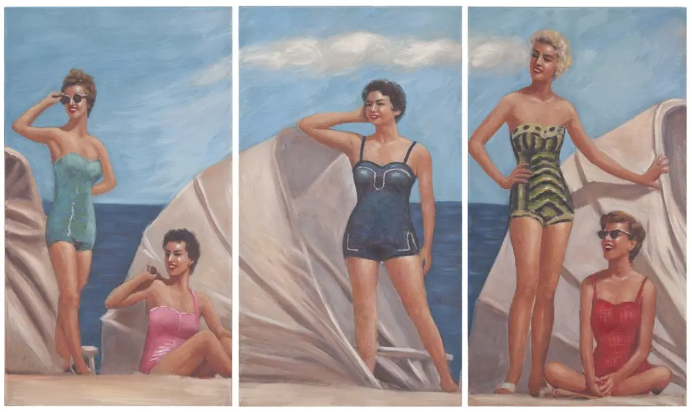 By The Sea Triptych Wall Art