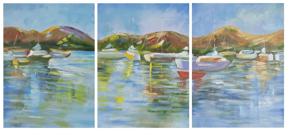 Sailors Cove Triptych Wall Art