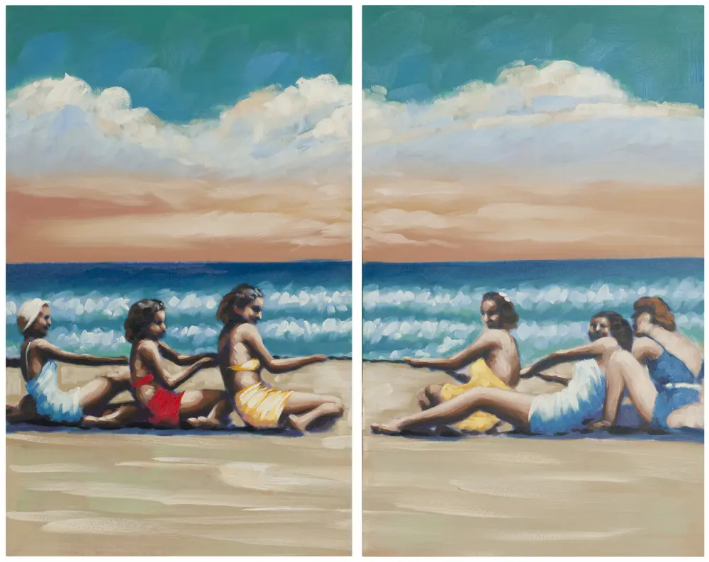 Swim Competition Diptych Wall Art