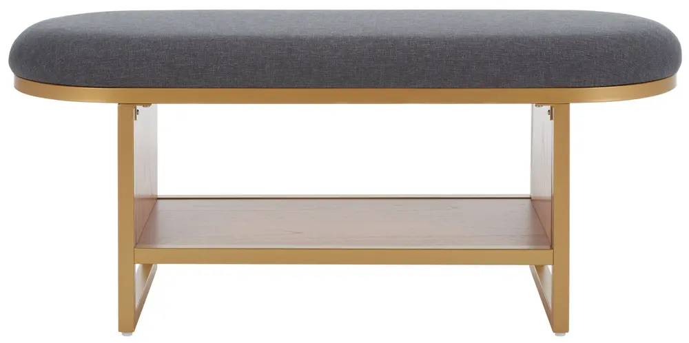 Iona Open Shelf Bench W/Cushion