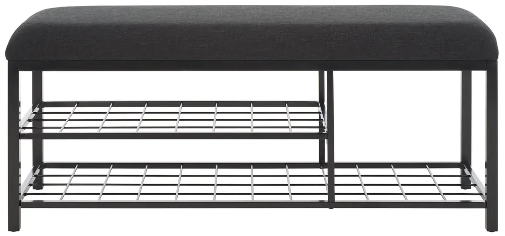 Milligan Open Shelf Bench W/ Cushion