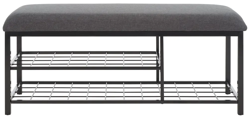 Milligan Open Shelf Bench W/ Cushion
