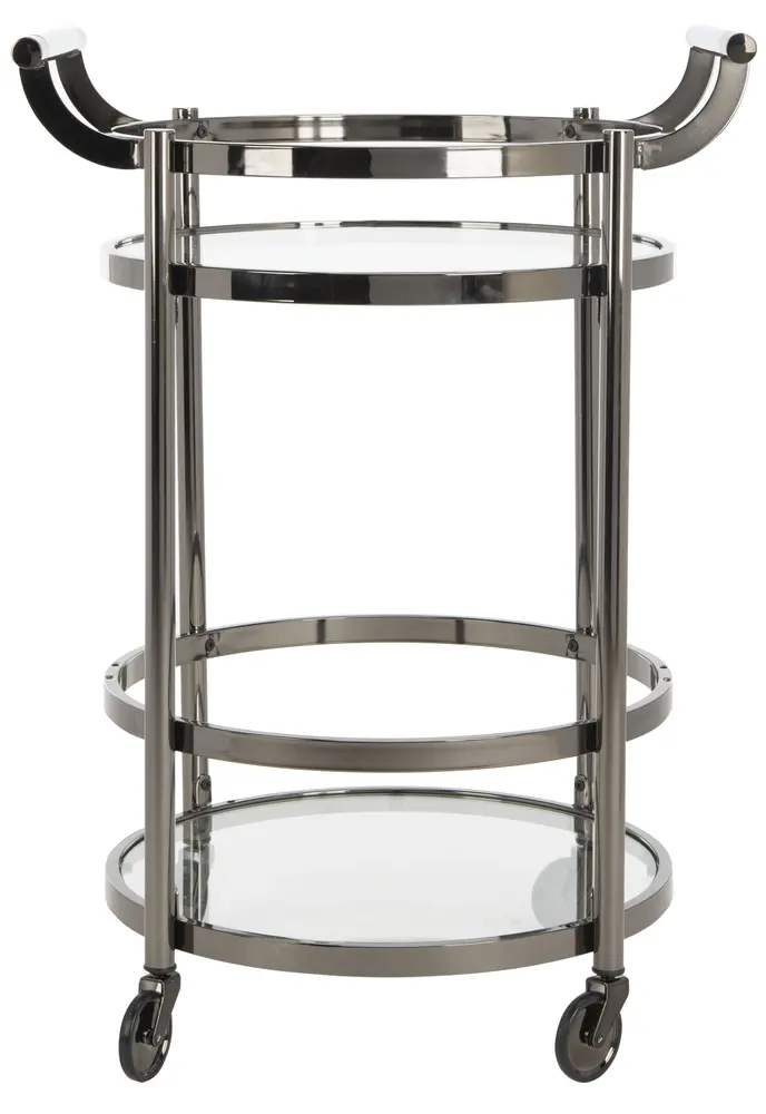 Sienna 2 Tier Round Bar Cart