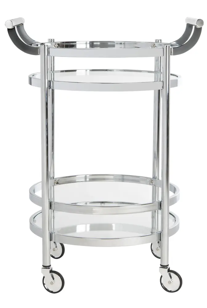 Sienna 2 Tier Round Bar Cart