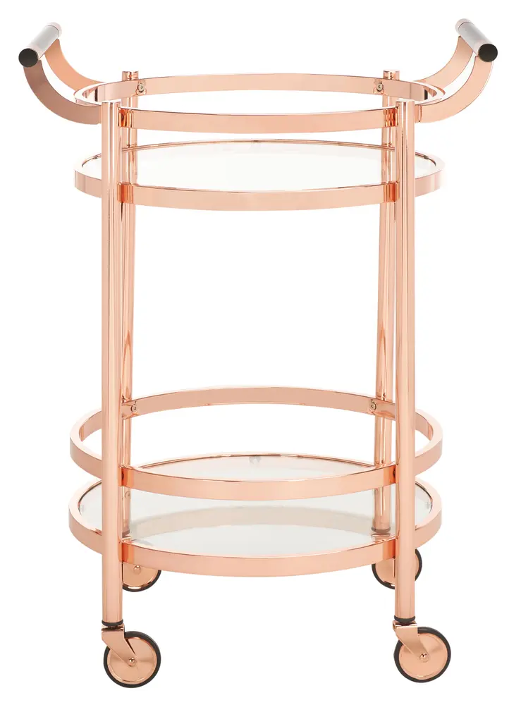 Sienna 2 Tier Round Bar Cart