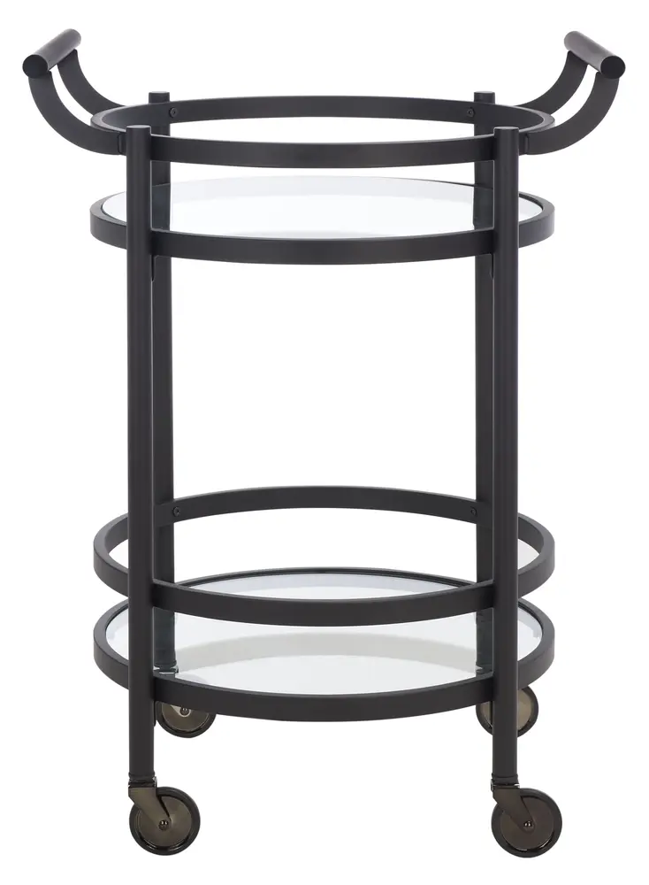 Sienna 2 Tier Round Bar Cart