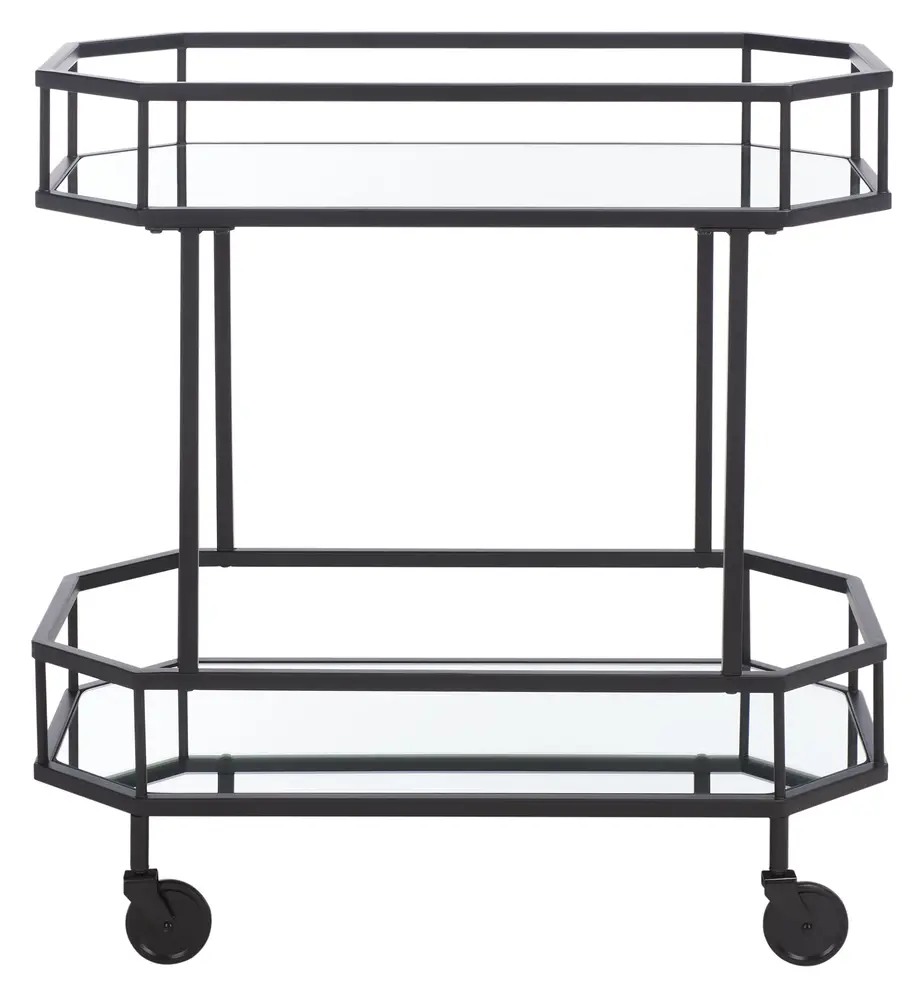 Silva 2 Tier Octagon Bar Cart