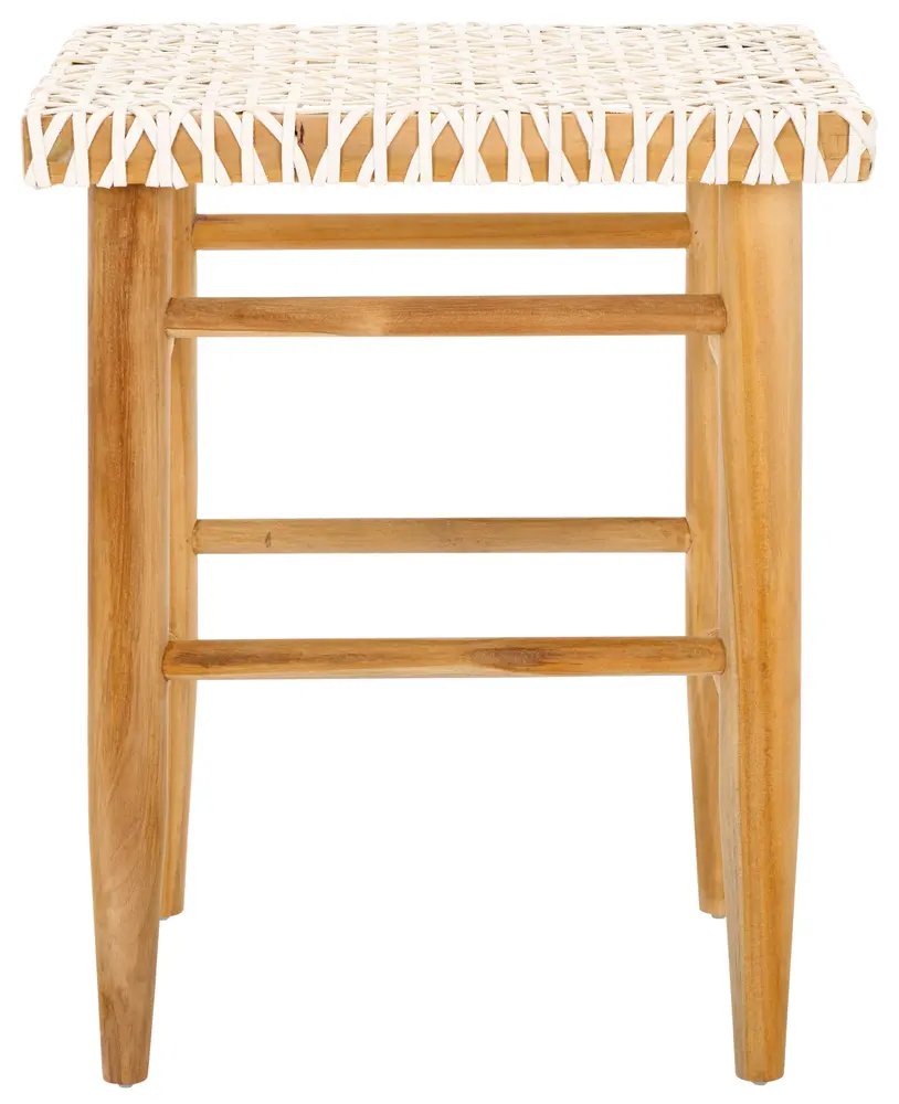 Kaleo Woven Leather Counter Stool