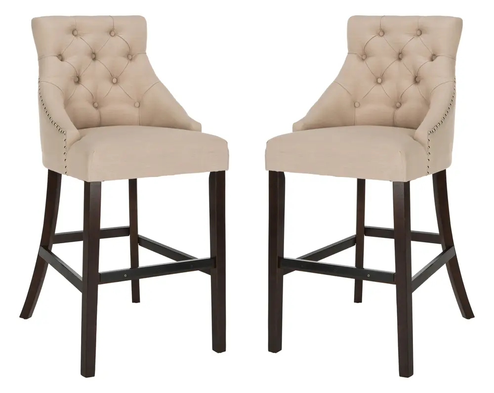 Eleni Tufted Wing Back Bar Stool