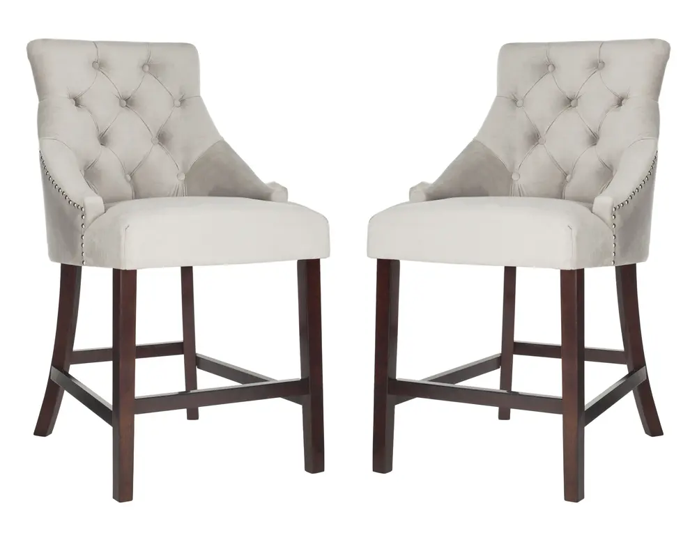 Eleni Tufted Wing Back Counter Stool