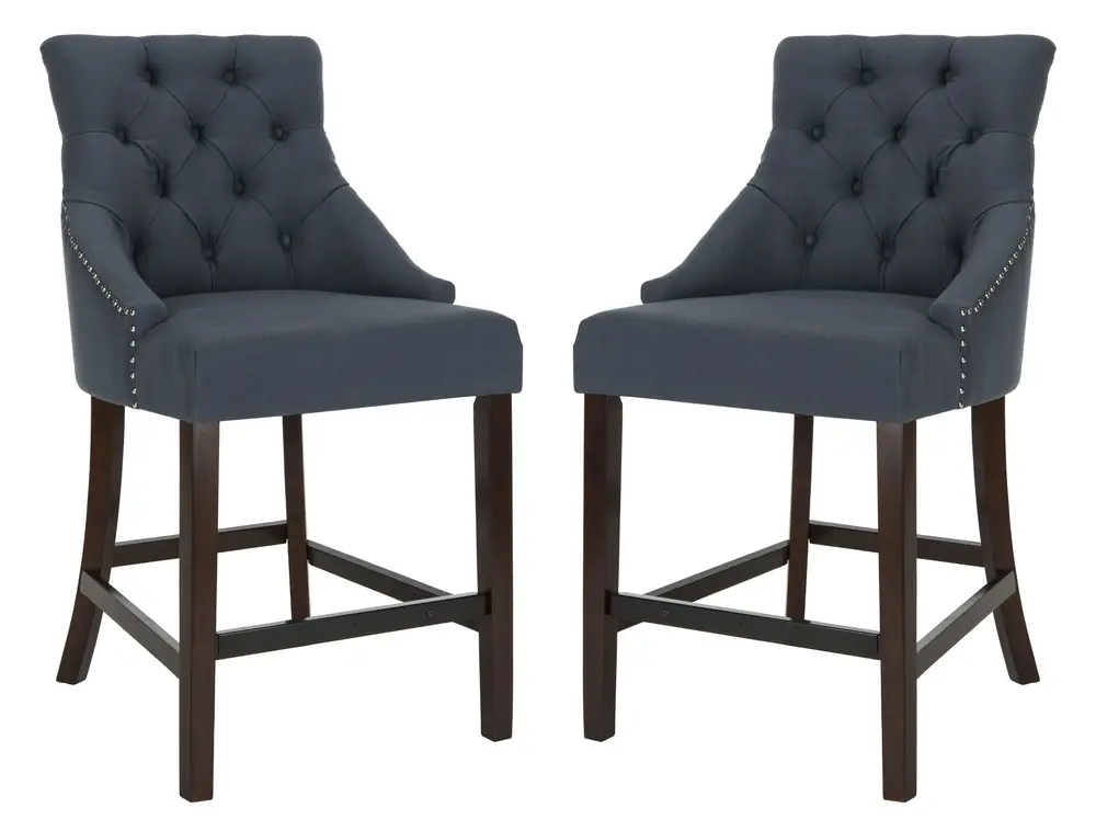 Eleni Tufted Wing Back Counter Stool