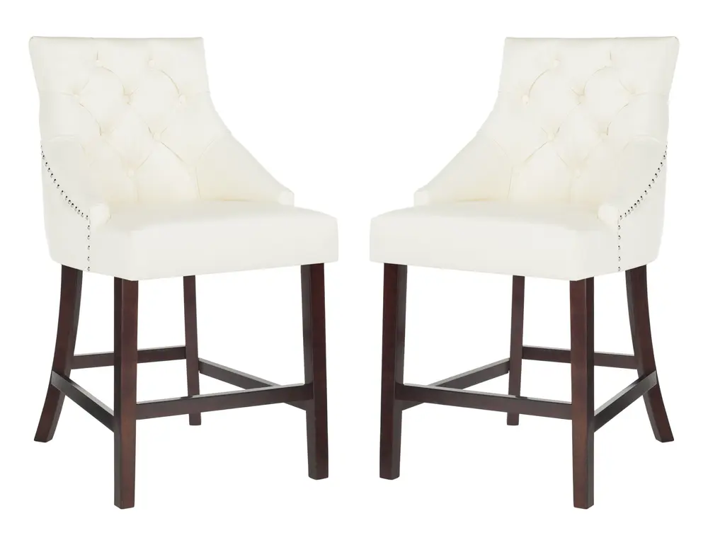 Eleni Tufted Wing Back Counter Stool