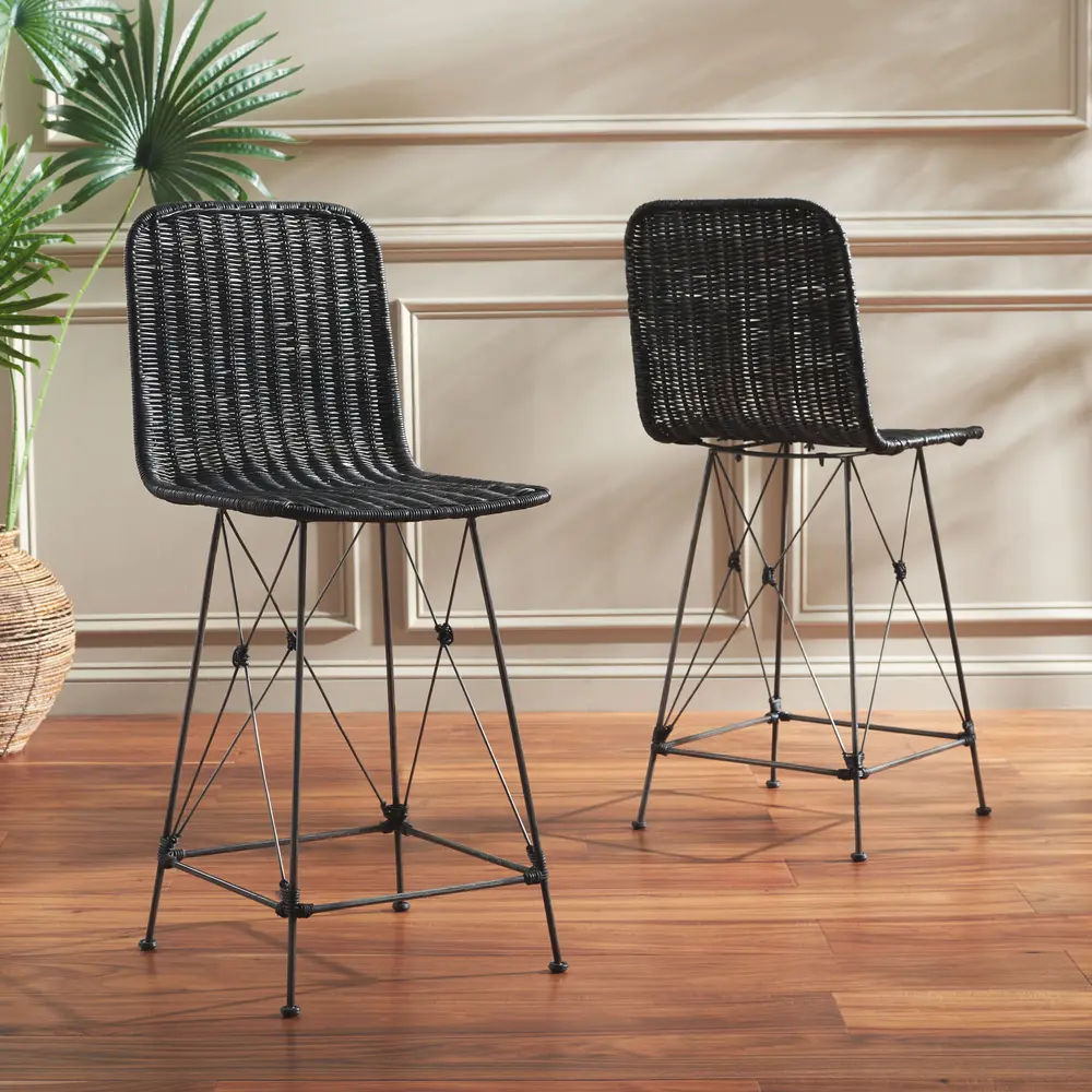 Minerva Weaved Counter Stool