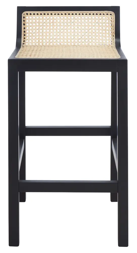 Saito Low Back Cane Counter Stool