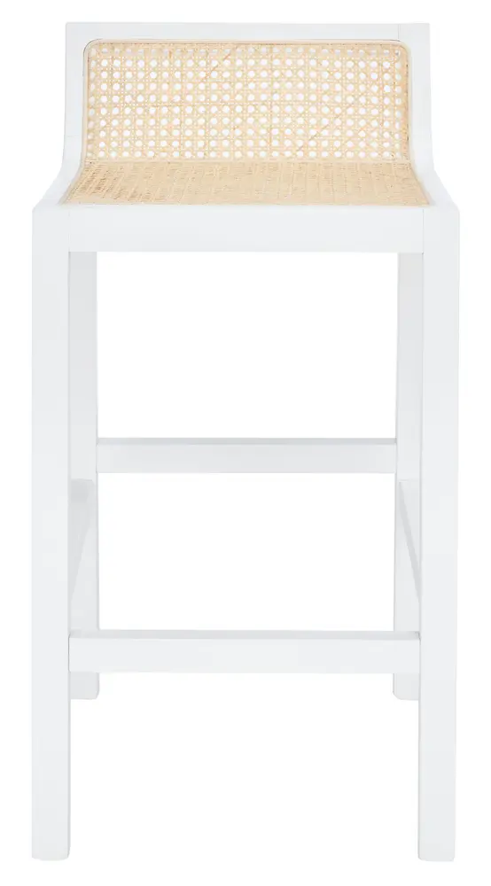 Saito Low Back Cane Counter Stool