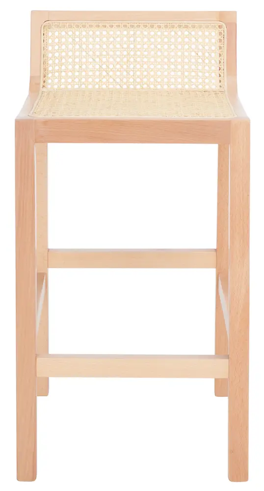 Saito Low Back Cane Counter Stool