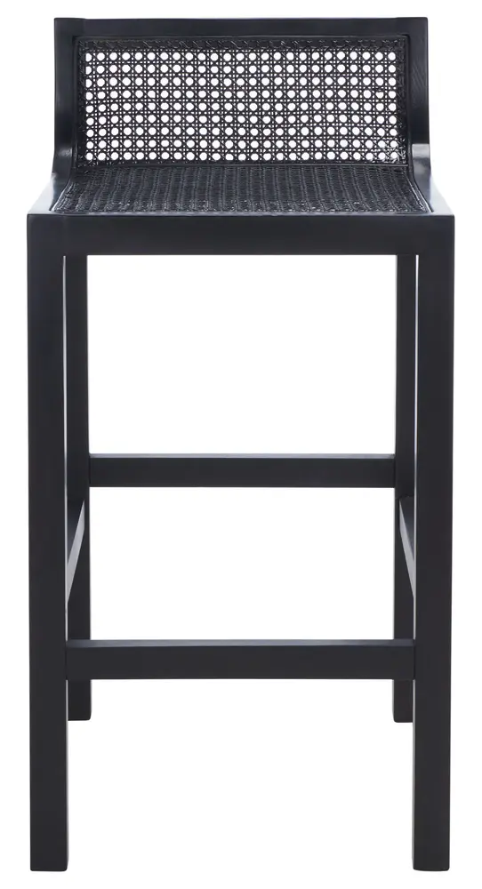 Saito Low Back Cane Counter Stool