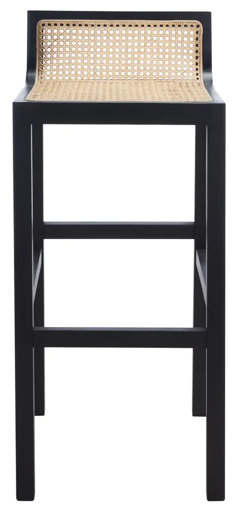 Saito Low Back Cane Bar Stool