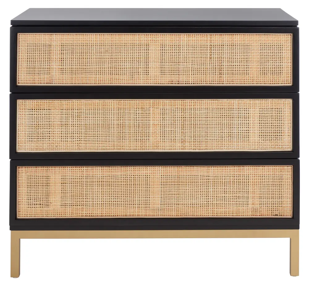 Zadie 3 Drawer Rattan Chest