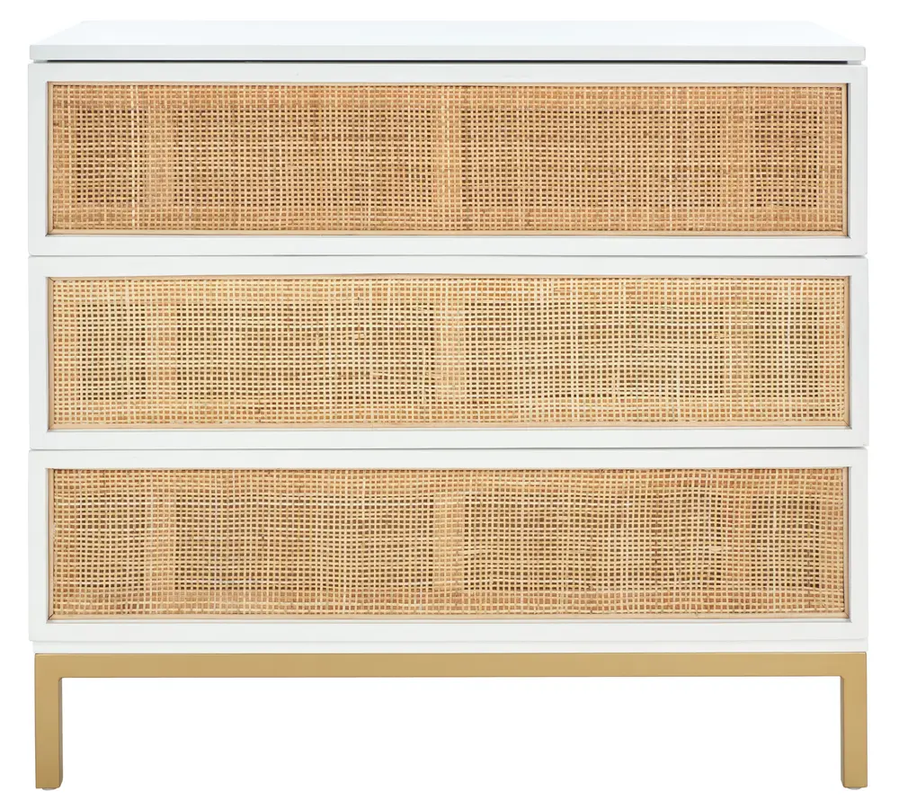 Zadie 3 Drawer Rattan Chest