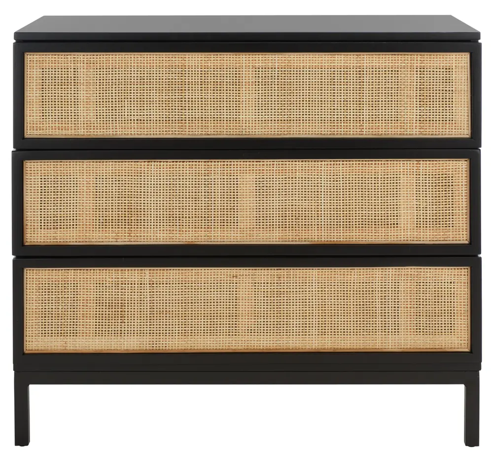 Zadie 3 Drawer Rattan Chest