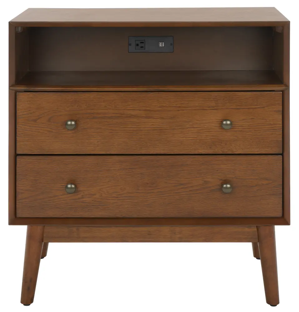 Scully 2 Drawer 1 Shelf Chest W/ Usb