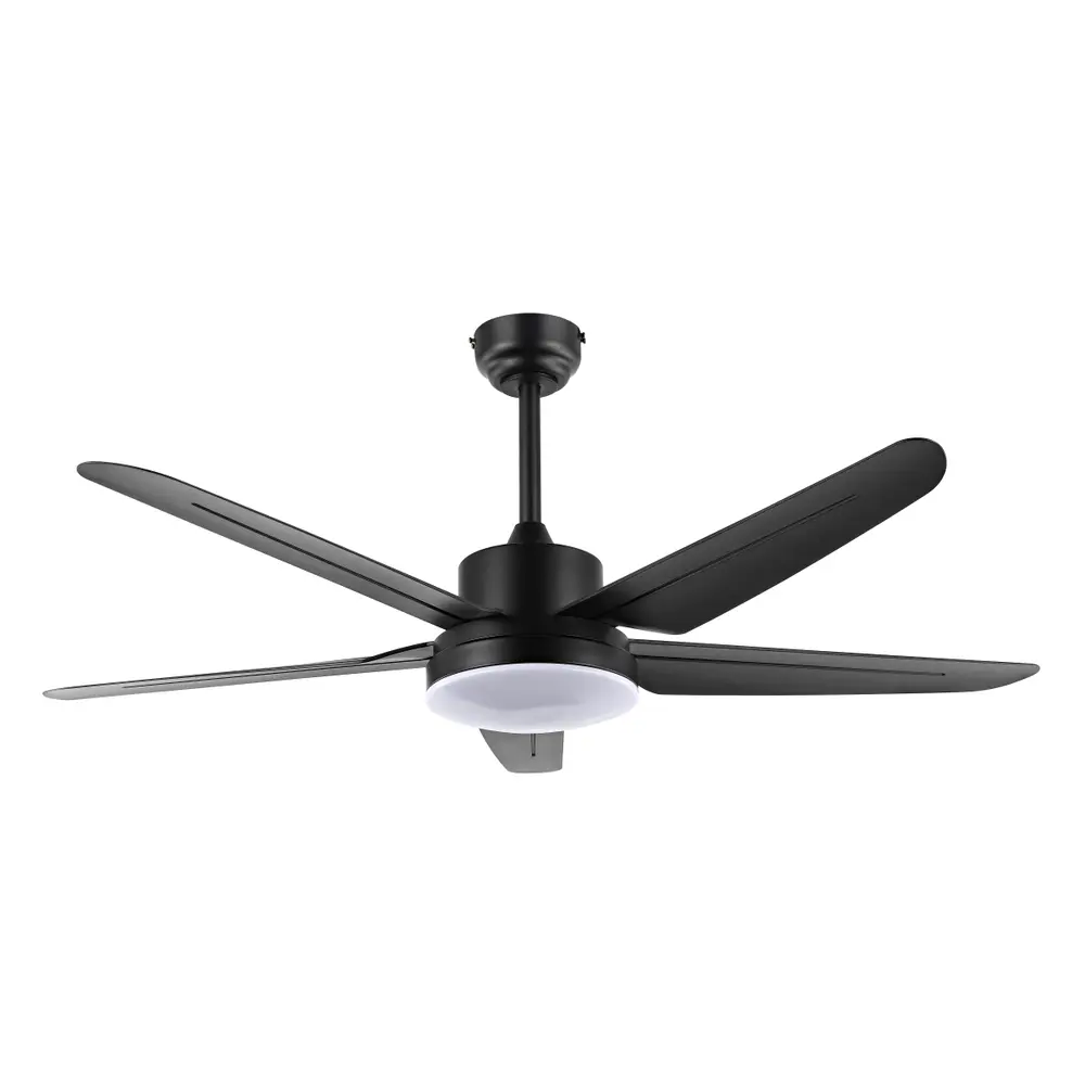 Melesa, Led Light, 52 Inch, Black, Iron Ceiling Fan