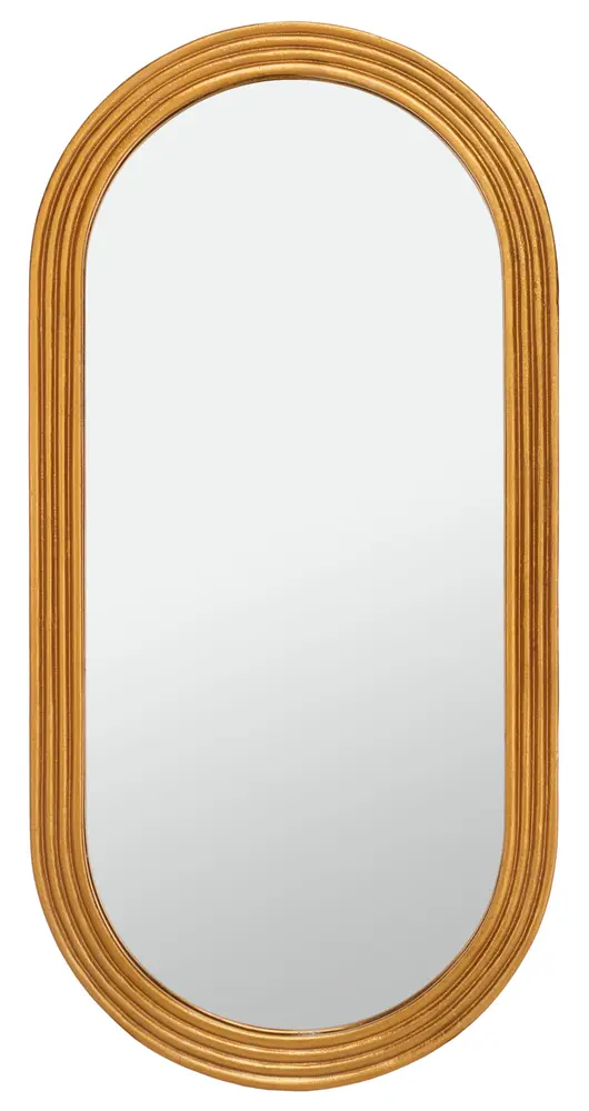 Jeanelle Oval Gold Mirror