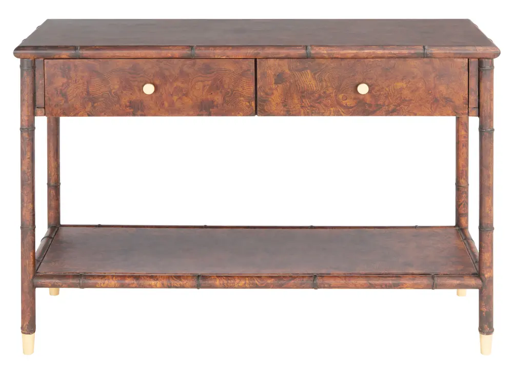 Tudor 2 Drawer 1 Shelf Console Table