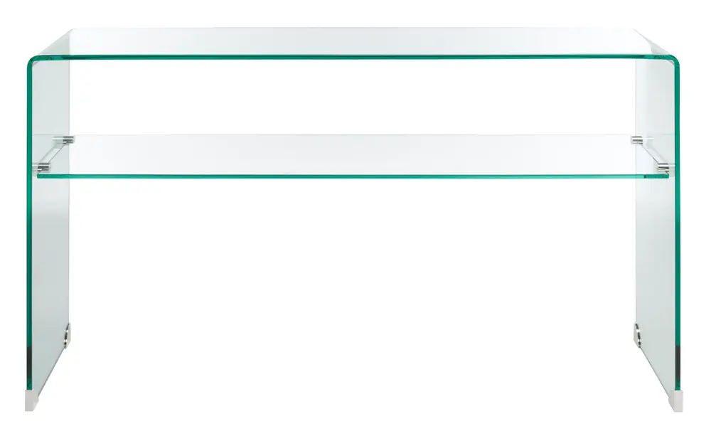 Dash Tempered Glass  1 Shelf Console Table