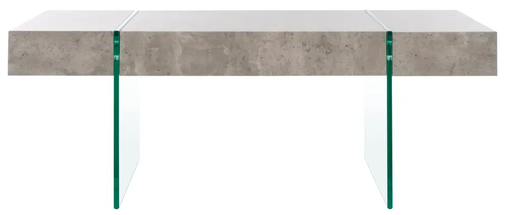 Jacob Rectangular Glass Leg Modern Coffee Table