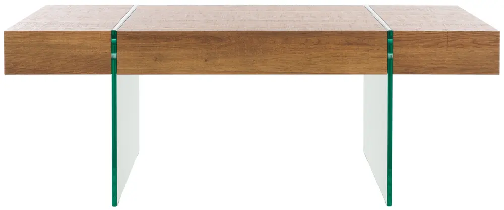 Jacob Rectangular Glass Leg Modern Coffee Table