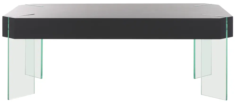 Katelyn Rectangular Contemporary Glass Leg Coffee Table